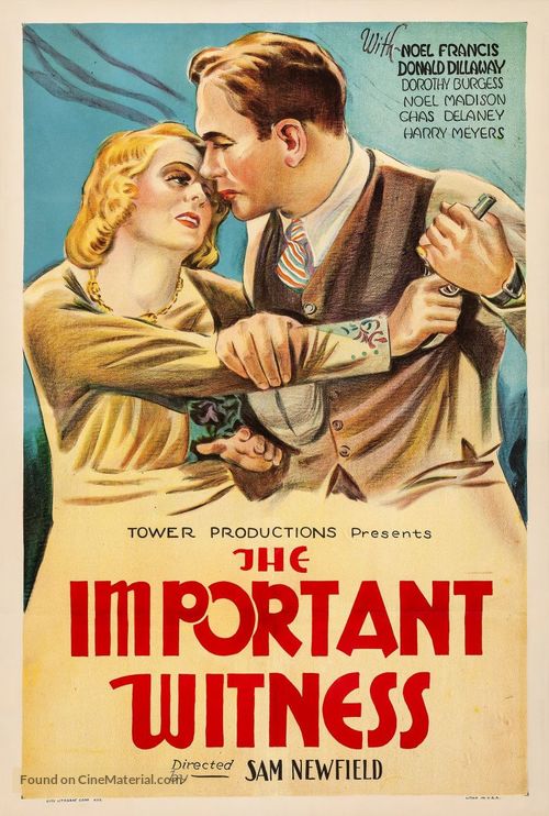 The Important Witness - Movie Poster