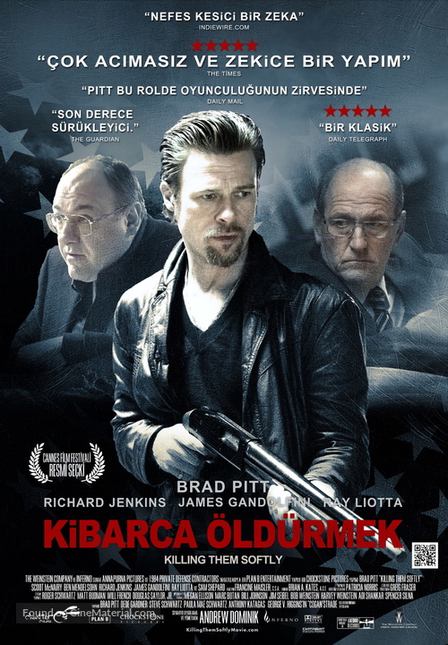 Killing Them Softly - Turkish Movie Poster