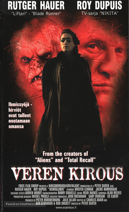 Bleeders - Finnish VHS movie cover