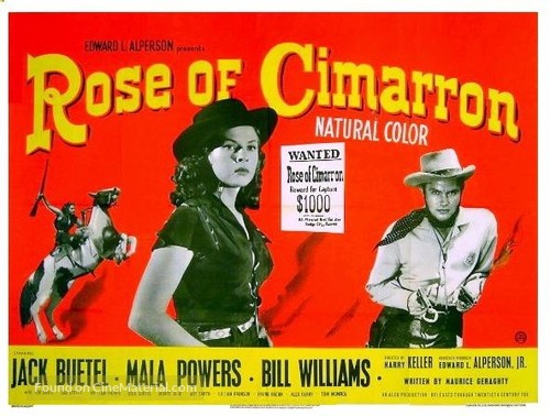 Rose of Cimarron - British Movie Poster