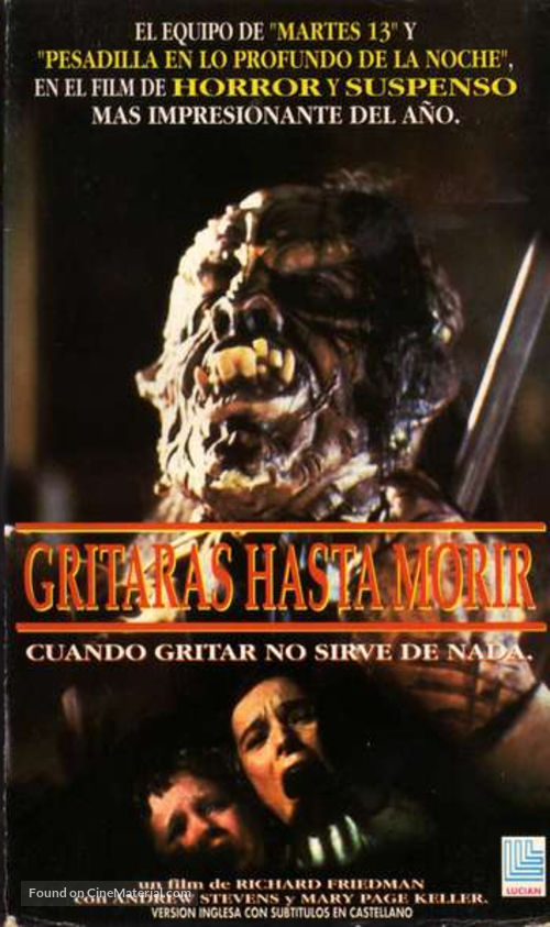 Scared Stiff - Argentinian Movie Cover