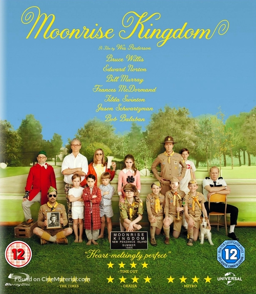 Moonrise Kingdom - British Blu-Ray movie cover