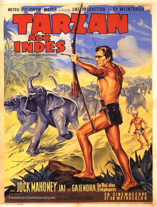 Tarzan Goes to India - French Movie Poster