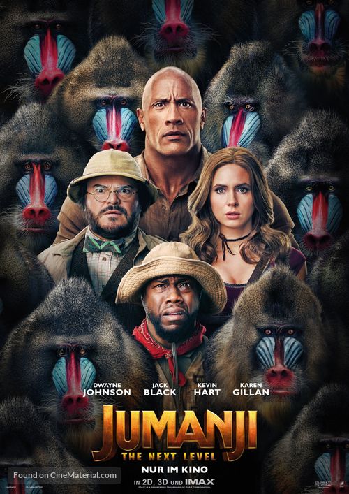 Jumanji: The Next Level - German Movie Poster