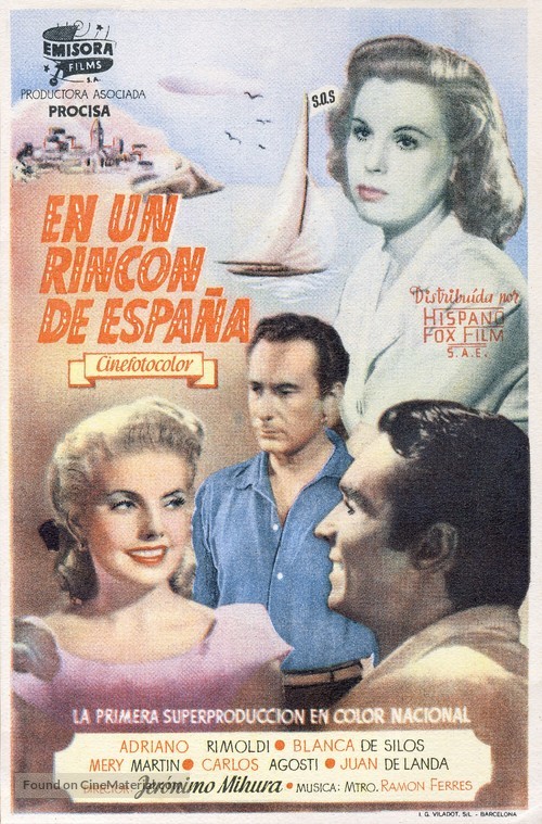 En un rinc&oacute;n de Espa&ntilde;a - Spanish Movie Poster