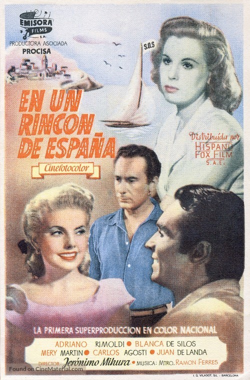 En un rinc&oacute;n de Espa&ntilde;a - Spanish Movie Poster