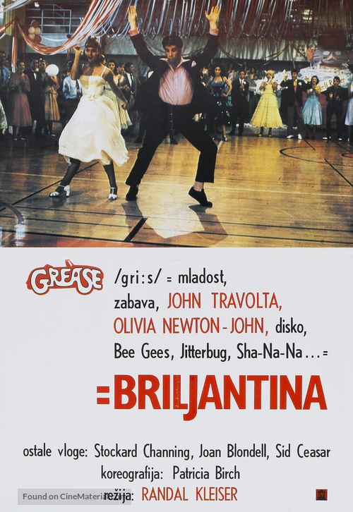 Grease - Slovenian Movie Poster
