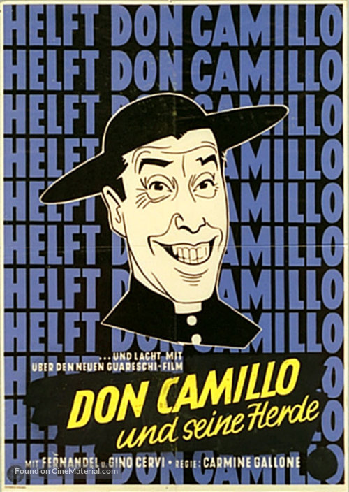 Don Camillo e l&#039;onorevole Peppone - German Movie Poster