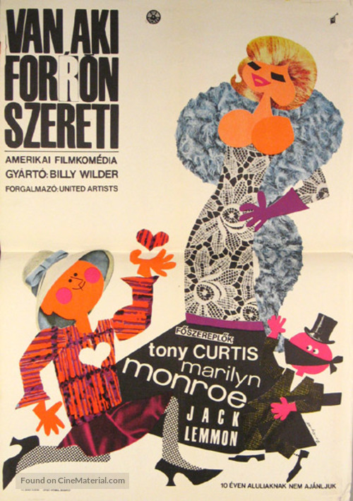 Some Like It Hot - Hungarian Movie Poster