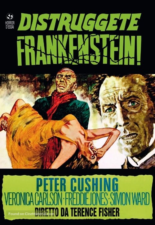 Frankenstein Must Be Destroyed - Italian Movie Cover