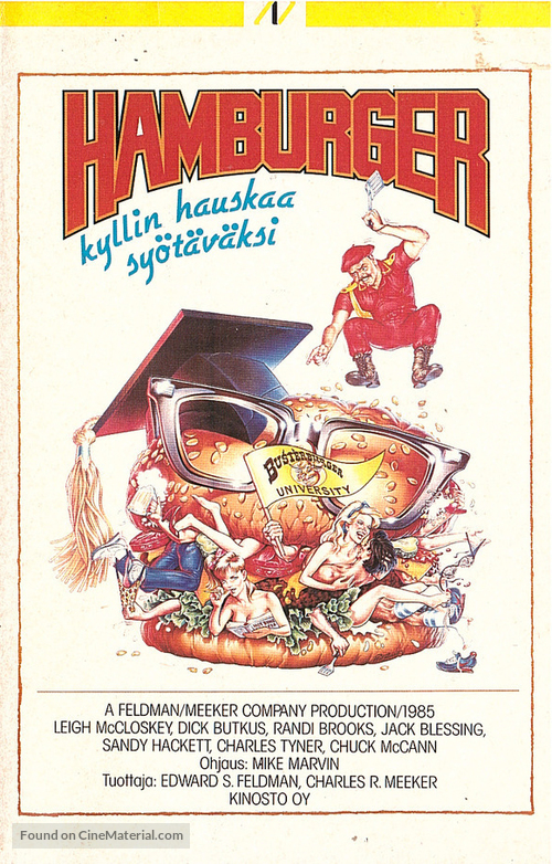 Hamburger: The Motion Picture - Finnish VHS movie cover