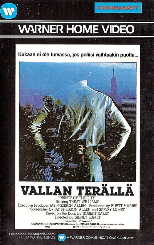 Prince of the City - Finnish VHS movie cover