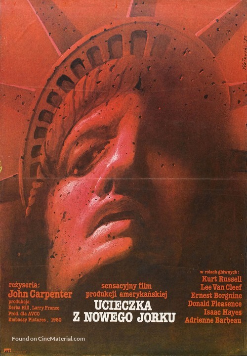 Escape From New York - Polish Movie Poster