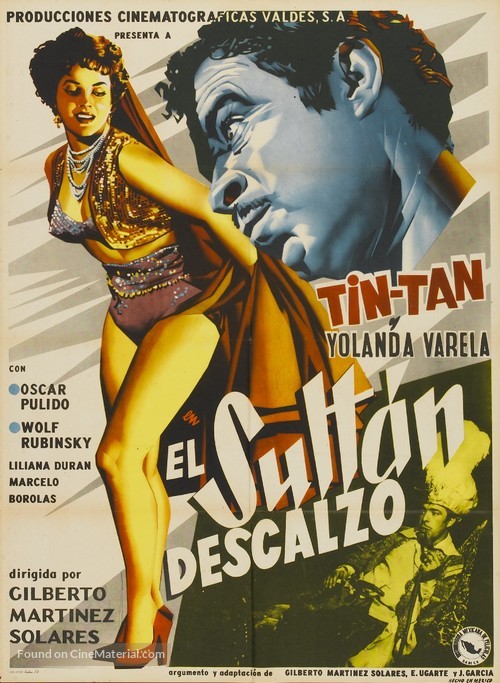 El sult&aacute;n descalzo - Mexican Movie Poster