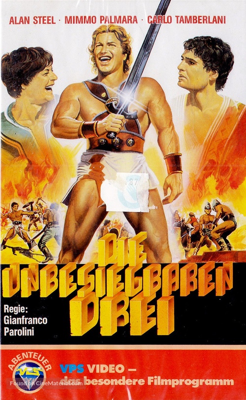 Gli invincibili tre - German VHS movie cover