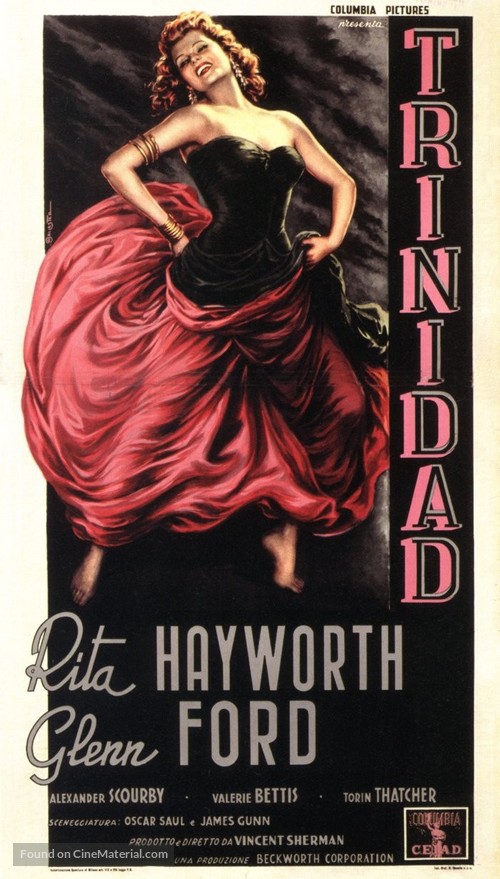 Affair in Trinidad - Italian Movie Poster