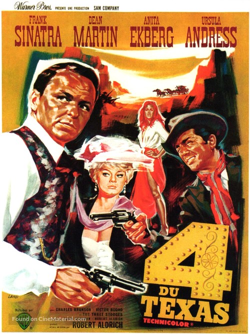 4 for Texas - French Movie Poster