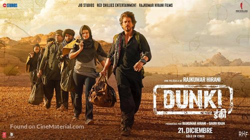 Dunki - Spanish Movie Poster