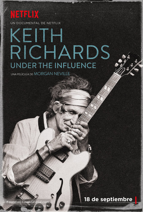 Keith Richards: Under the Influence - Spanish Movie Poster