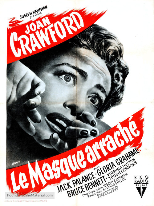 Sudden Fear - French Movie Poster