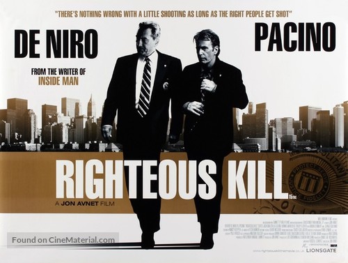 Righteous Kill - British Movie Poster