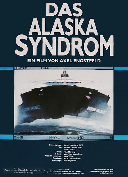 Das Alaska Syndrom - German Movie Poster