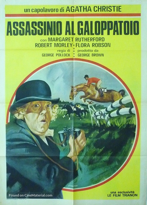 Murder at the Gallop - Italian Movie Poster