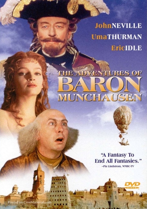 The Adventures of Baron Munchausen - DVD movie cover