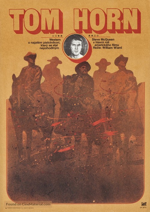 Tom Horn - Czech Movie Poster