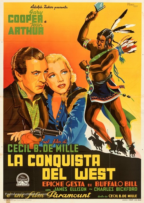 The Plainsman - Italian Movie Poster