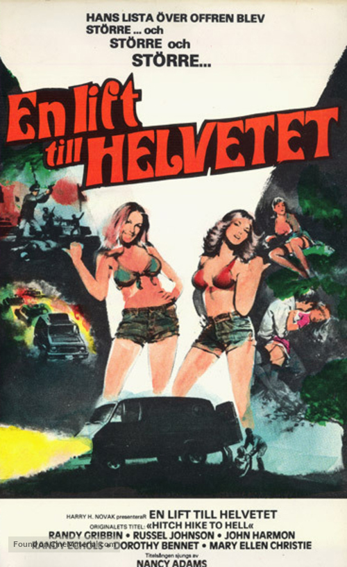 Hitch Hike to Hell - Swedish VHS movie cover