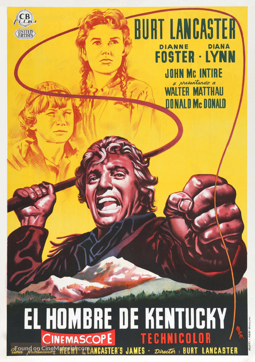 The Kentuckian - Spanish Movie Poster