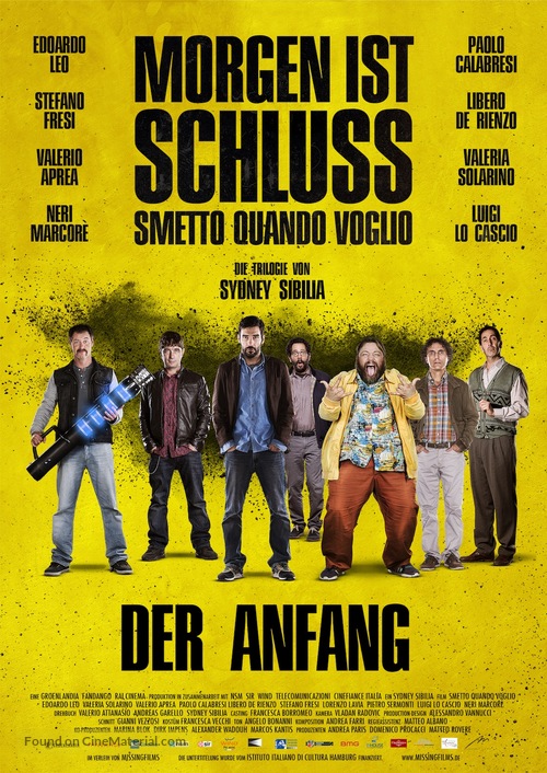 Smetto quando voglio: Ad honorem - German Movie Poster