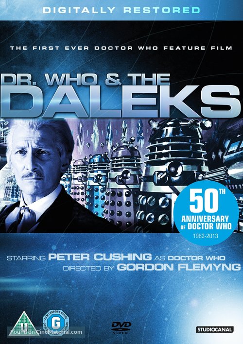 Dr. Who and the Daleks - British DVD movie cover
