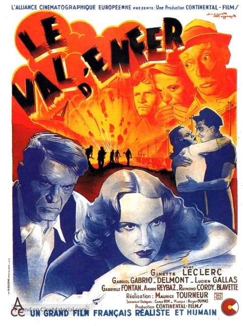 Le val d&#039;enfer - French Movie Poster