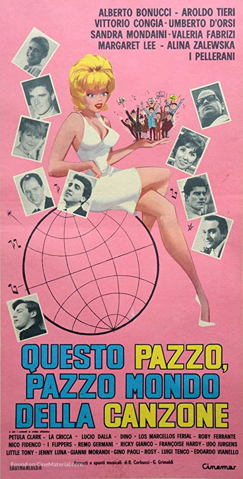 Questo pazzo, pazzo mondo della canzone - Italian Movie Poster