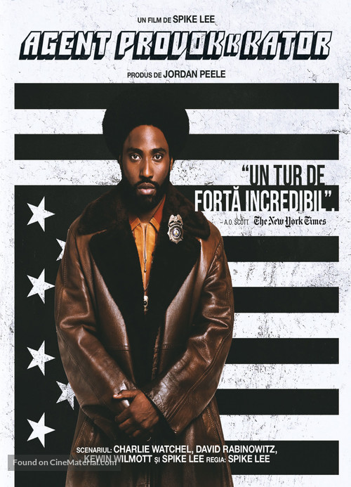 BlacKkKlansman - Romanian Blu-Ray movie cover