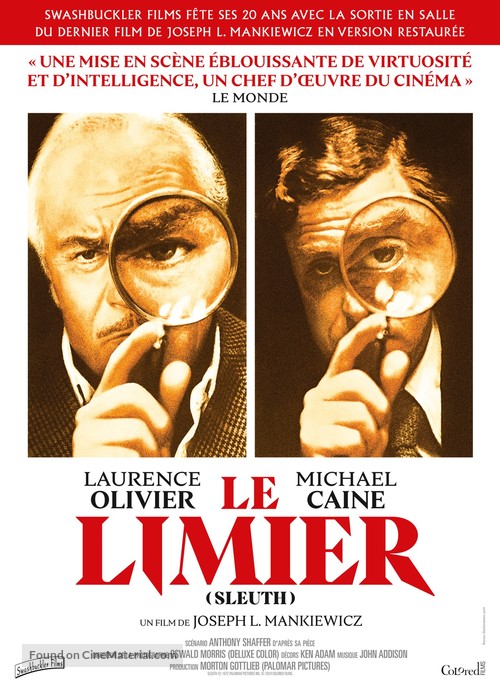 Sleuth - French Re-release movie poster