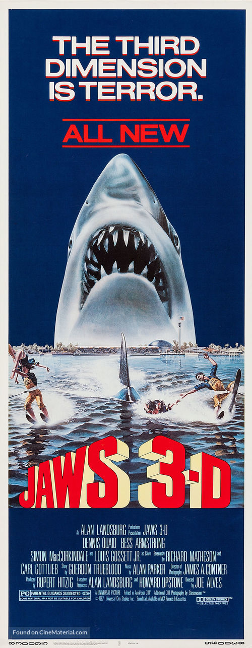 Jaws 3d 1983 Movie Poster - jaws movie poster roblox