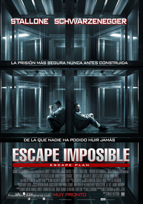 Escape Plan - Argentinian Movie Poster