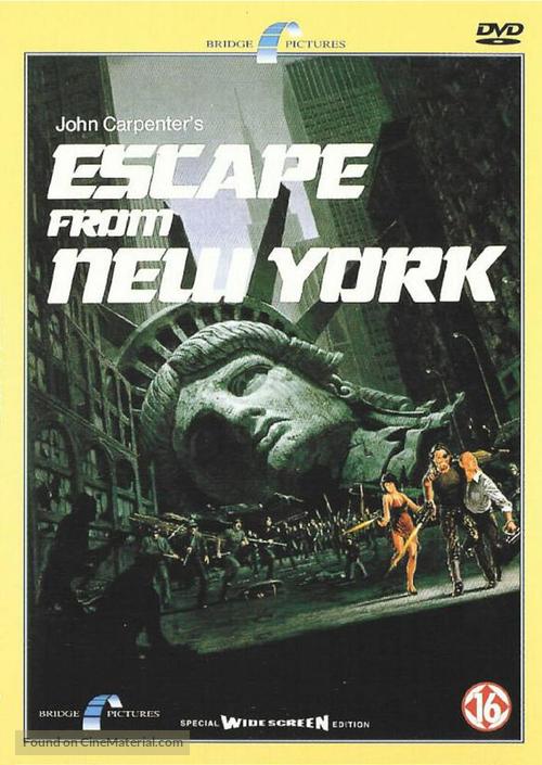 Escape From New York - Dutch DVD movie cover