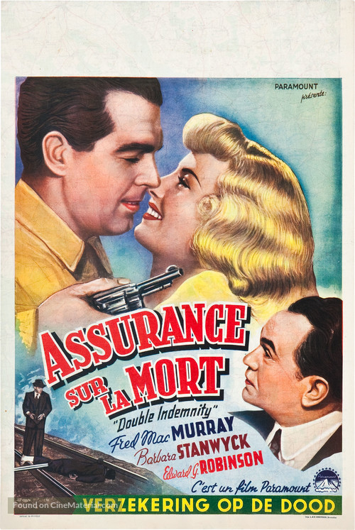 Double Indemnity - Belgian Movie Poster