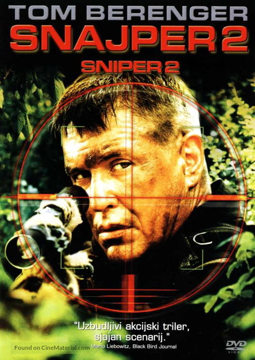 Sniper 2 - Croatian DVD movie cover