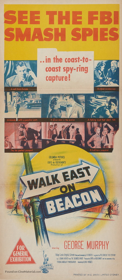 Walk East on Beacon! - Australian Movie Poster