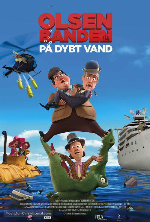 Olsen Banden p&aring; dybt vand - Danish Movie Poster