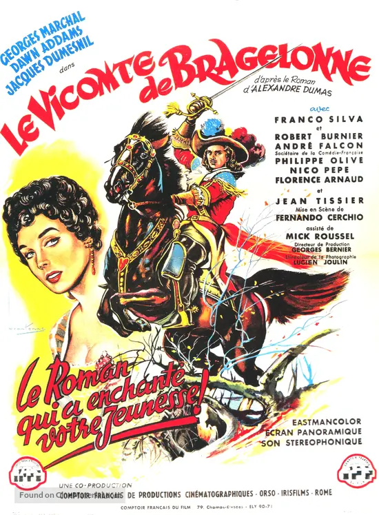 Le vicomte de Bragelonne - French Movie Poster Le vicomte de Bragelonne - French Movie Poster