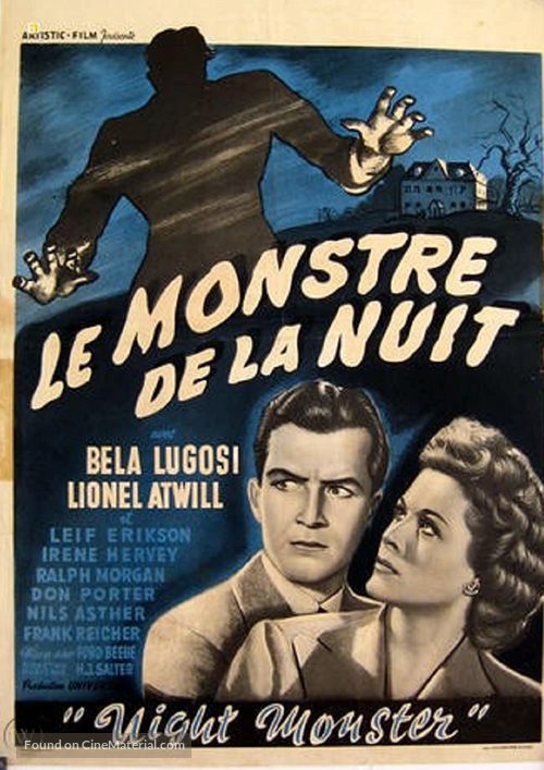 Night Monster - French Movie Poster