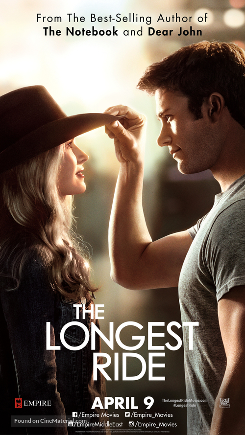 The Longest Ride - Lebanese Movie Poster