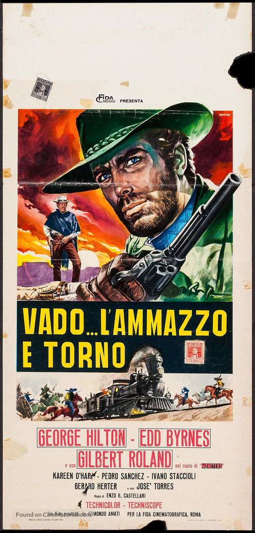 Vado... l&#039;ammazzo e torno - Italian Movie Poster