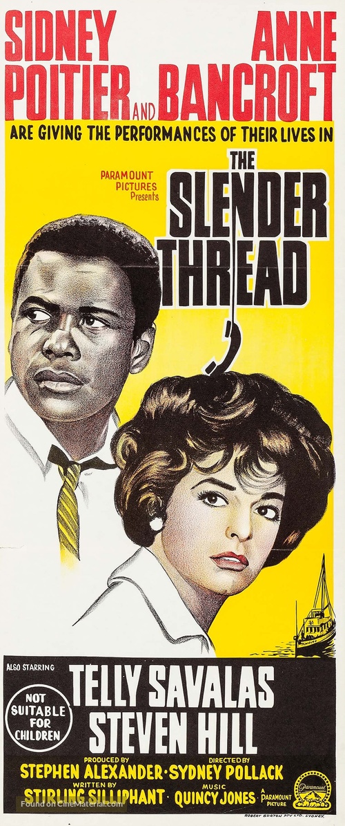 The Slender Thread - Australian Movie Poster